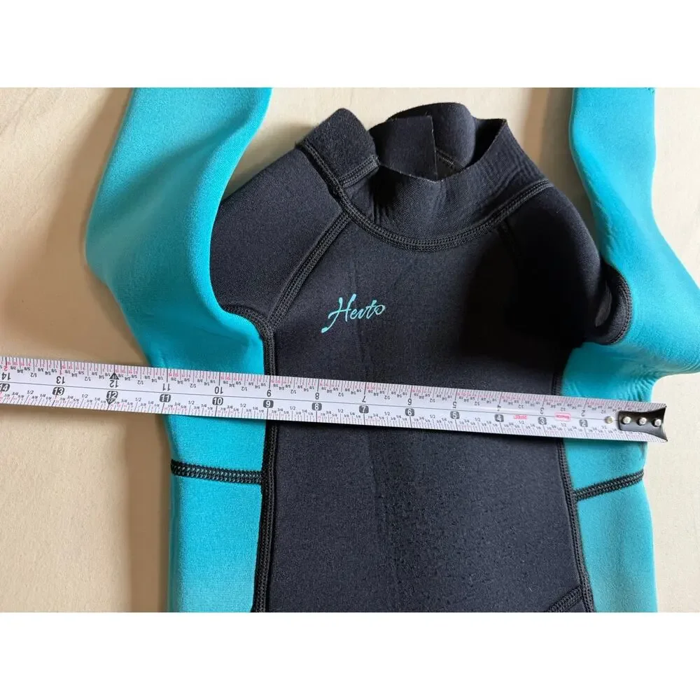 Hevto Kids Neoprene Full Wetsuit 3/2mm For Water 60-65 Degrees F Size 3 *Read